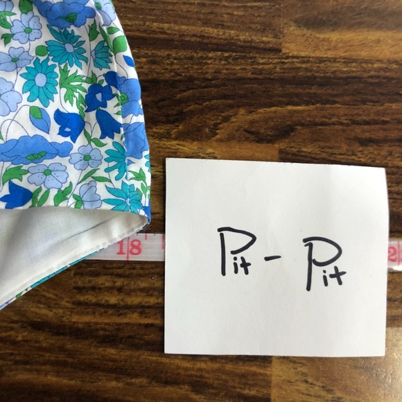 J. Crew x Liberty London A-line Midi Dress in Liberty Daisy Fabric Size 10 Blue - Picture 11 of 16